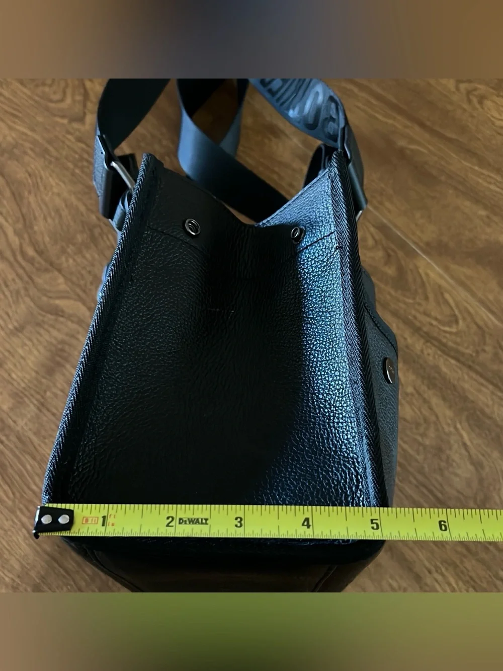 Botkier New York Women’s Black Leather Bedford Bite Size Structured Leather Tote